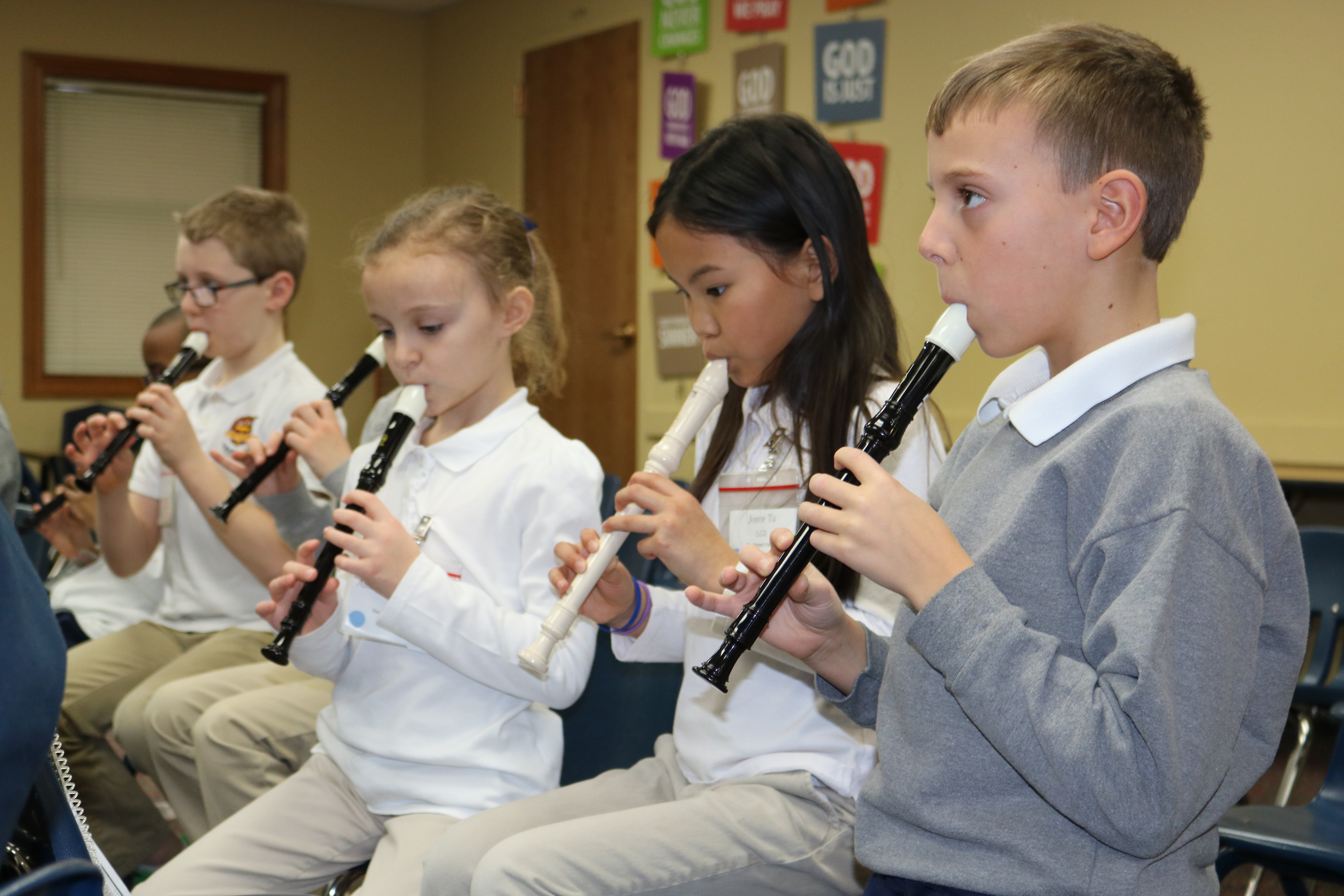 Practicing the recorder for Final Performance